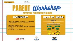 Flyer for parent workshop